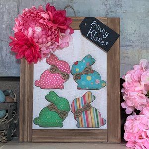Precious Bunny Kisses Bunny Sign